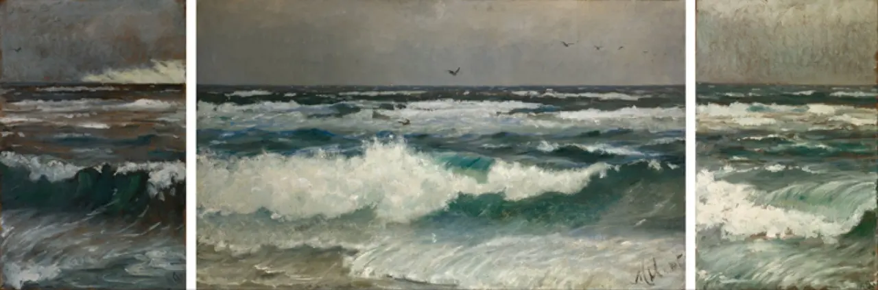 Breakers on the Coast by Michael Ancher