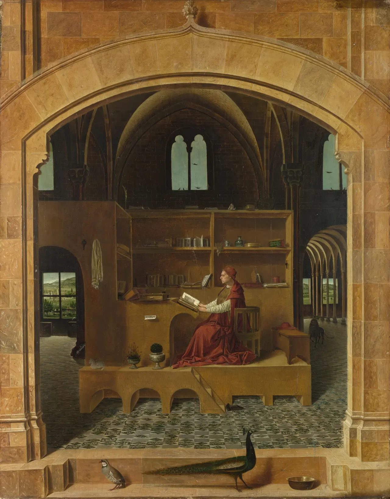 Saint Jerome in His Study by Antonello da Messina