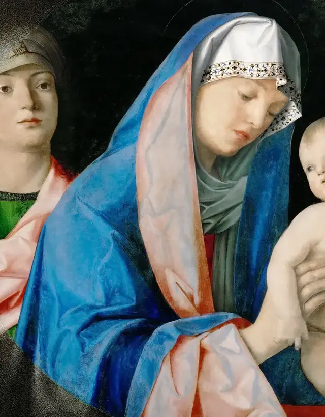 Homage to Christ in the Temple by Giovanni Bellini: The elder approaches through gaze and gesture
