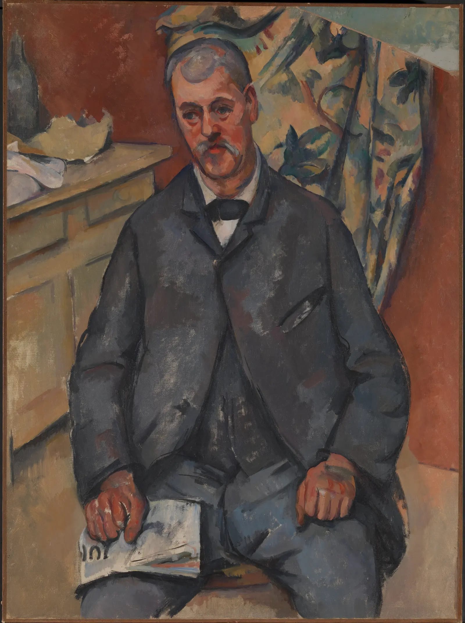 Seated Man by Paul Cezanne