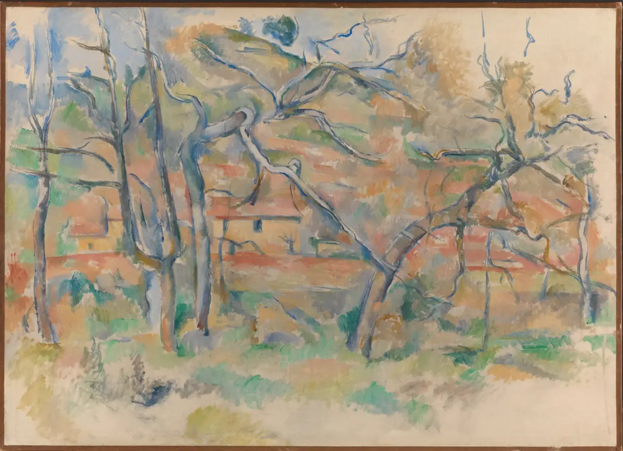Trees and Houses, Provence by Paul Cezanne