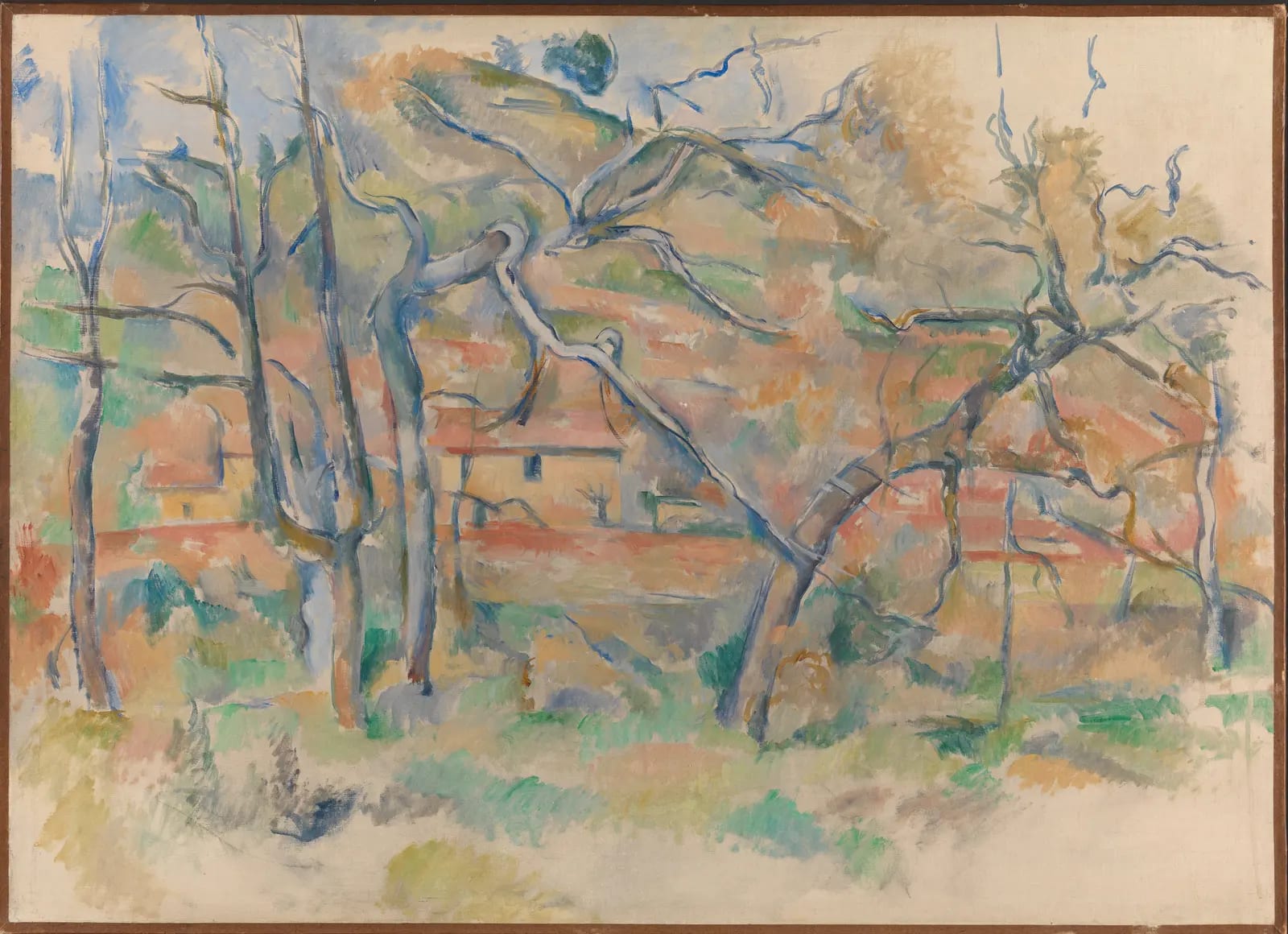 Trees and Houses, Provence by Paul Cezanne