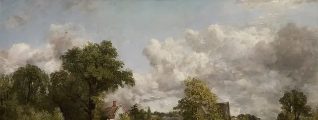 The White Horse by John Constable: Clouds carry as much structure as the land