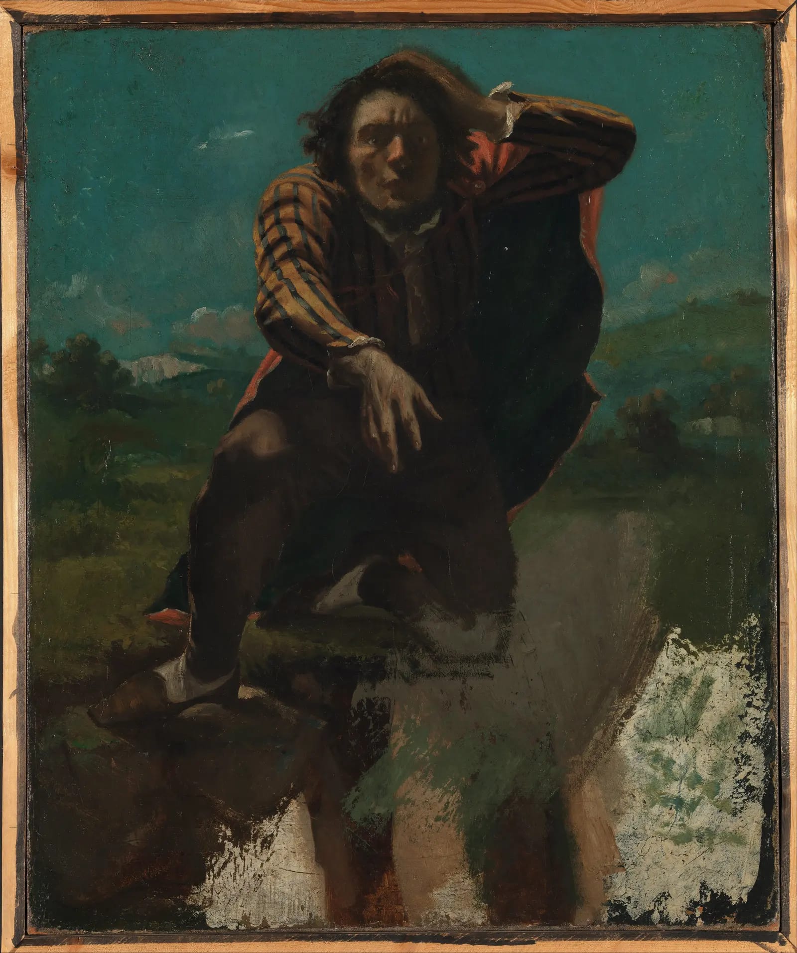 The Man Mad with Fear by Gustave Courbet