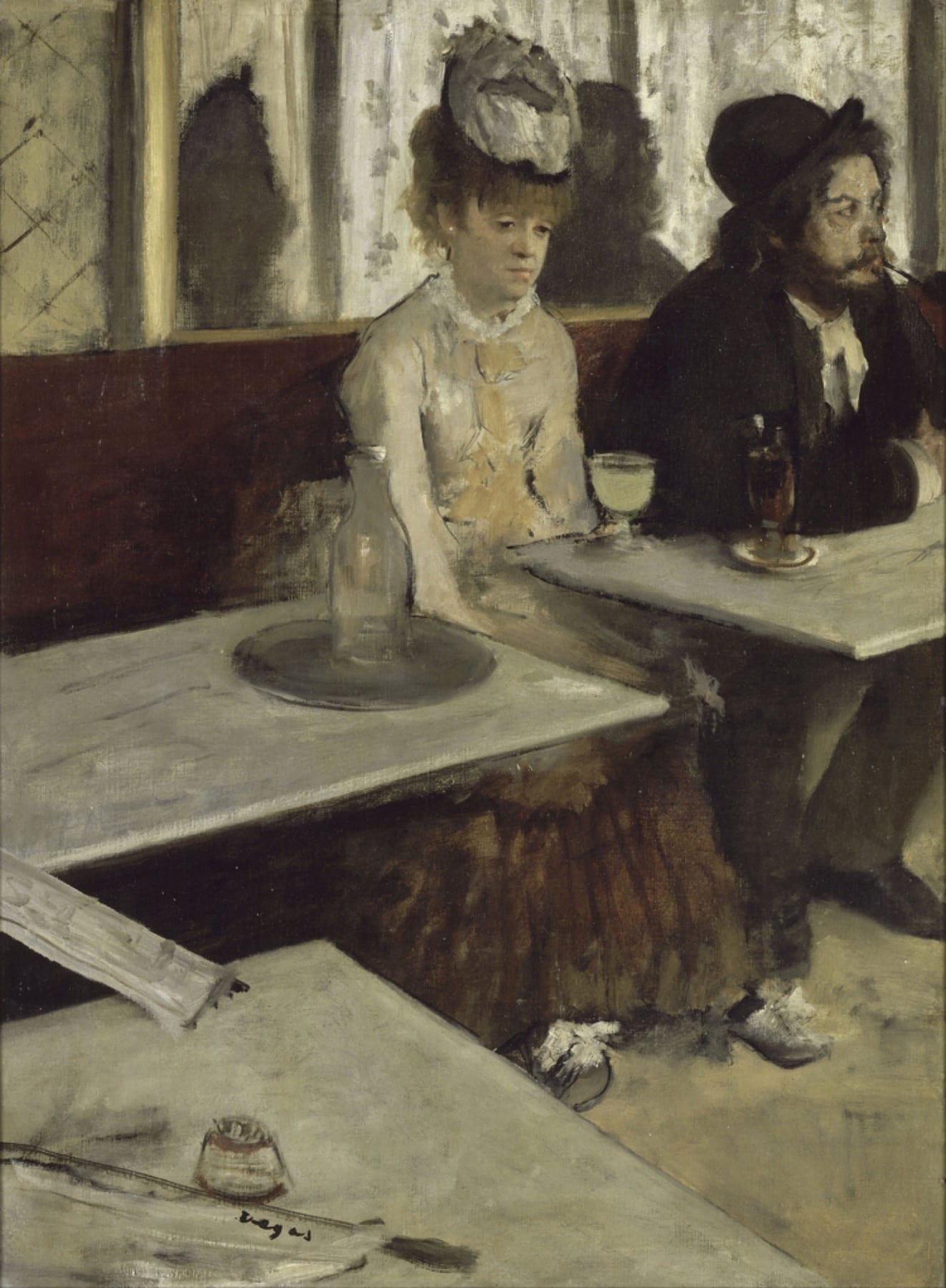 In a Café (L'Absinthe) by Edgar Degas