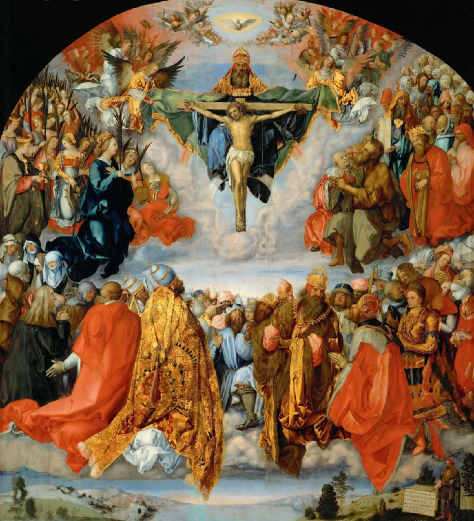 The Adoration of the Holy Trinity by Albrecht Dürer