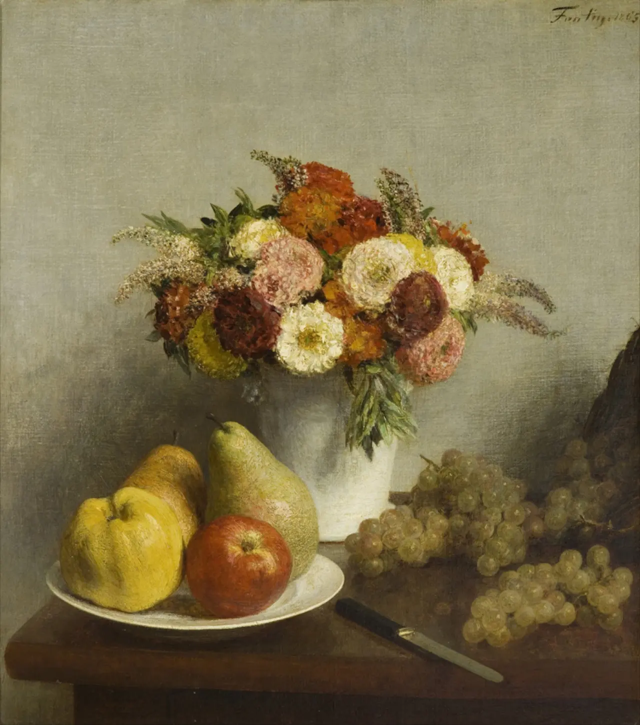 Flowers and Fruit by Henri Fantin-Latour