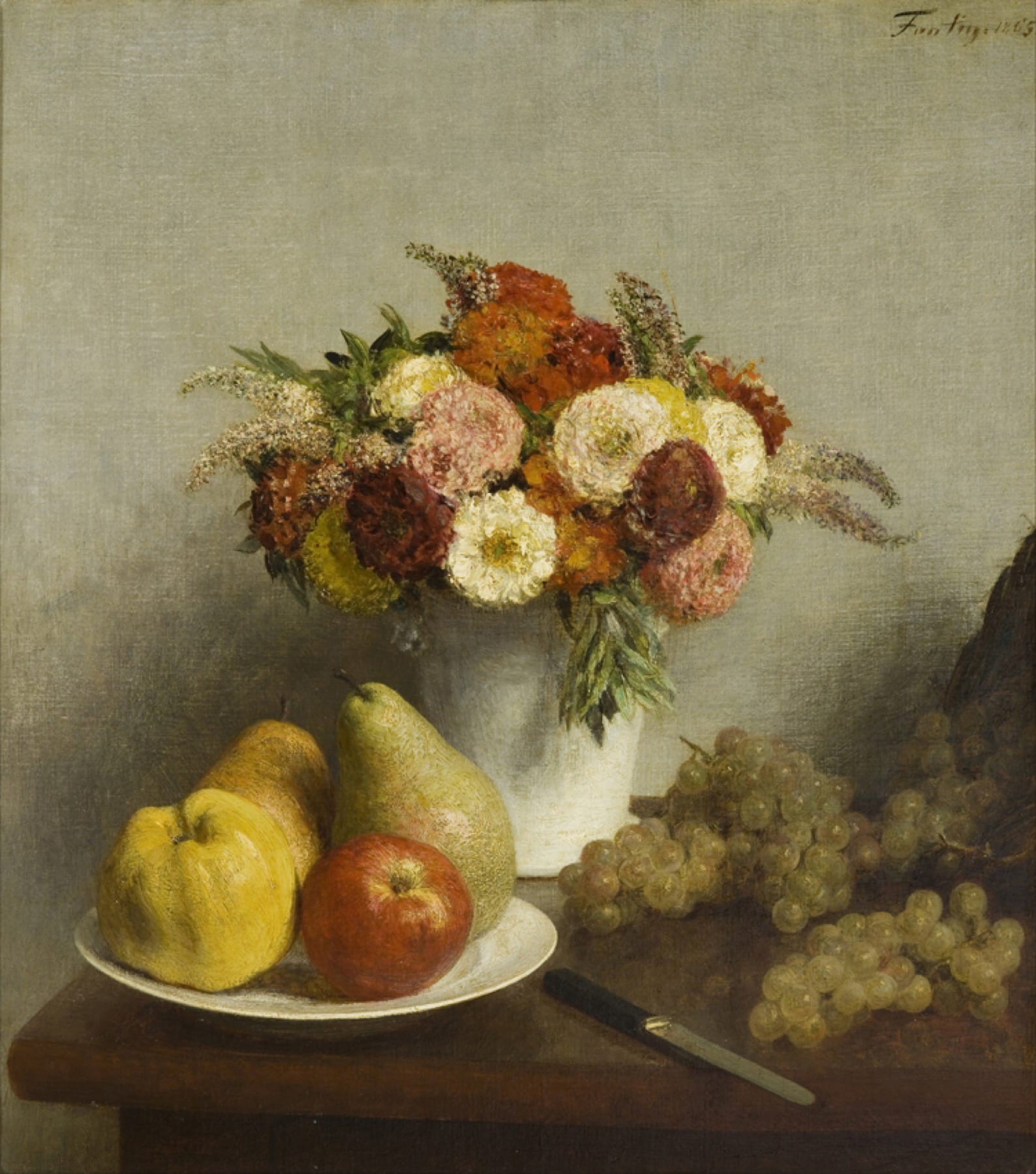 Flowers and Fruit by Henri Fantin-Latour