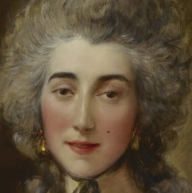 Grace Dalrymple Elliott by Thomas Gainsborough: The gaze meets the viewer without theatrical gesture