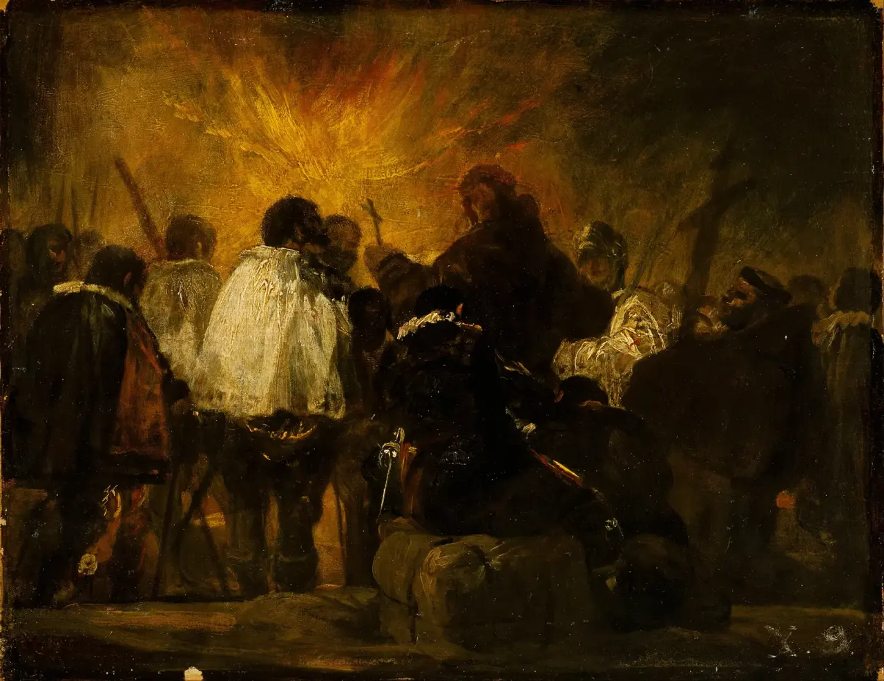 Night Scene from the Inquisition by Francisco de Goya
