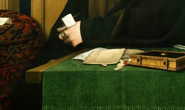 Thomas Cromwell by Hans Holbein the Younger: Documents make office visible