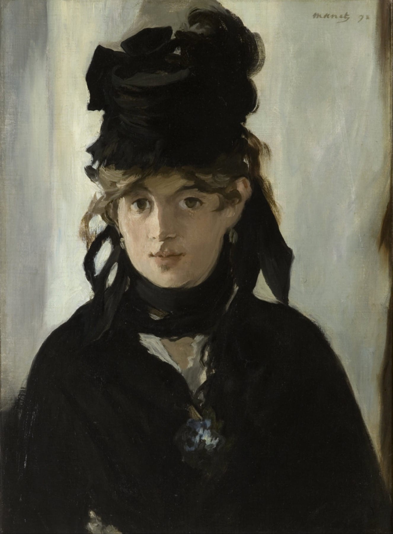 Berthe Morisot with a Bouquet of Violets by Édouard Manet