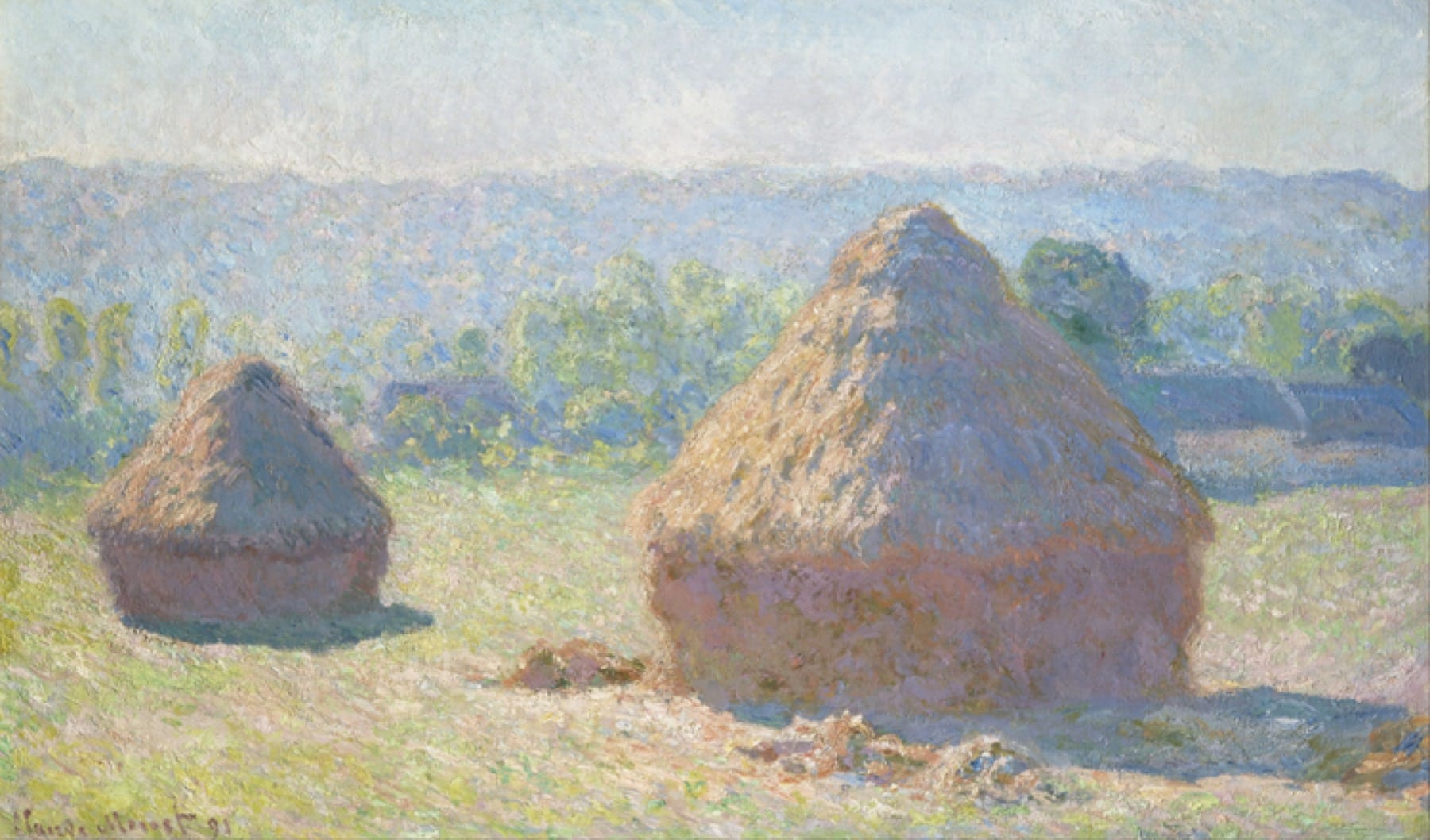 Haystacks, End of Summer by Claude Monet
