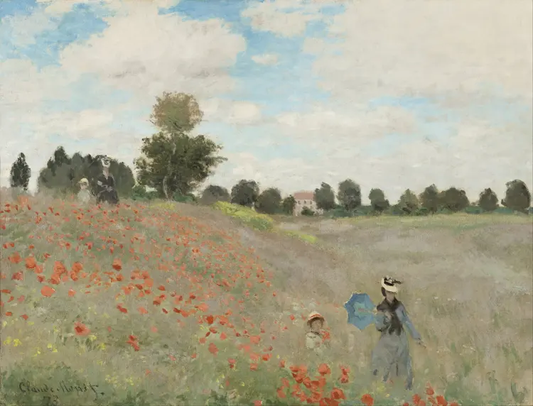 Poppy Field by Claude Monet