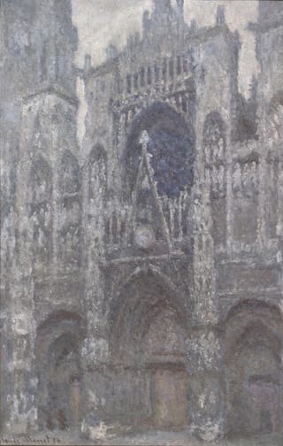 Rouen Cathedral, Grey Weather by Claude Monet