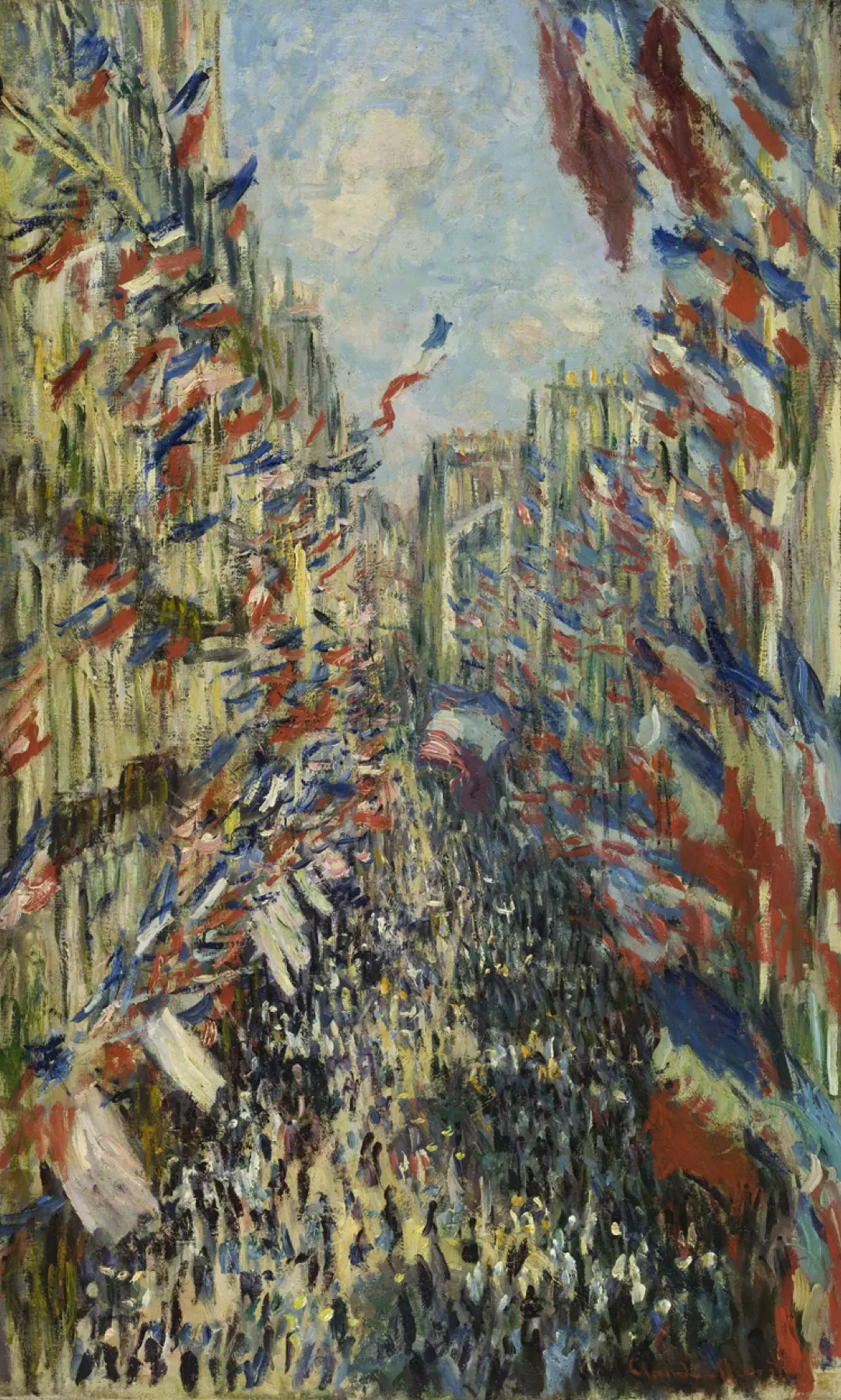 The Rue Montorgueil in Paris by Claude Monet