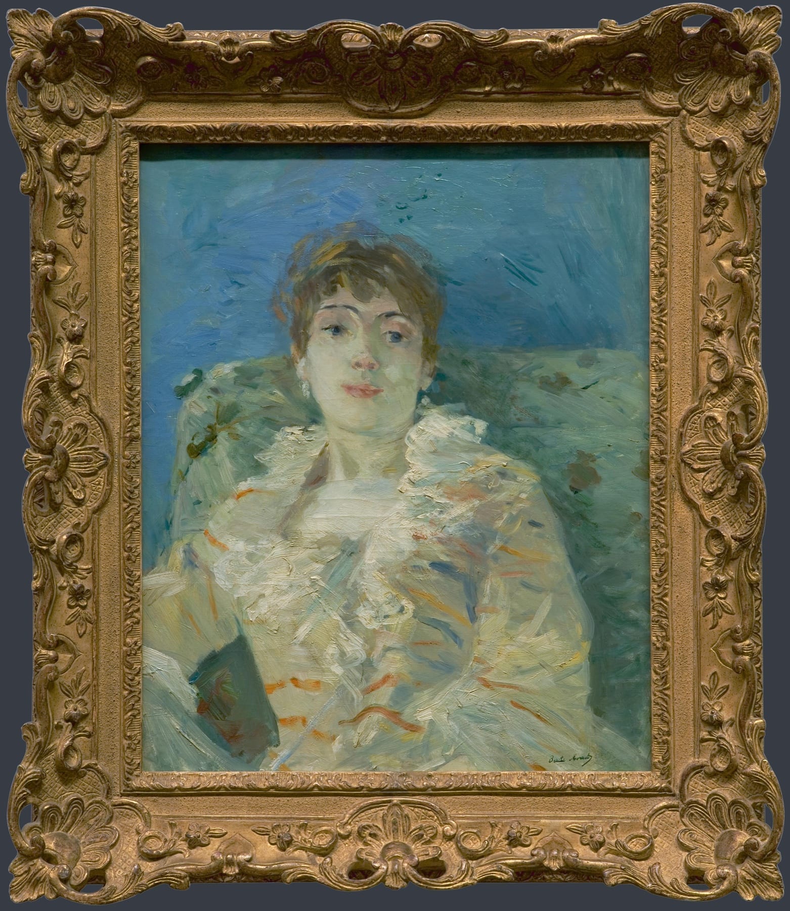 Girl on a Divan by Berthe Morisot