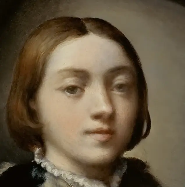 Self-Portrait in a Convex Mirror by Parmigianino: The face remains calm inside a bending room