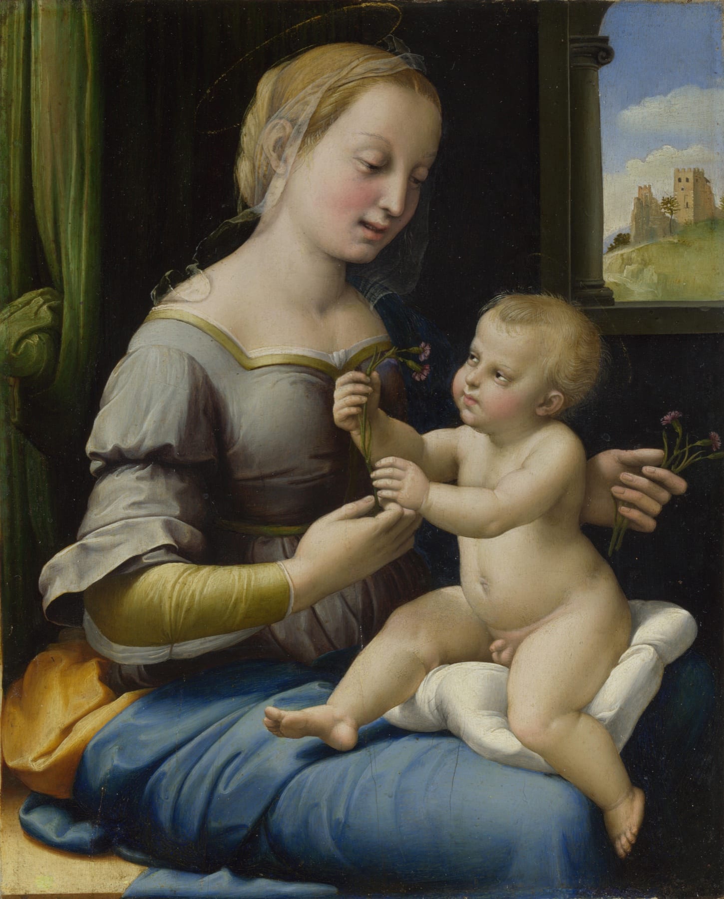 The Madonna of the Pinks by Raphael