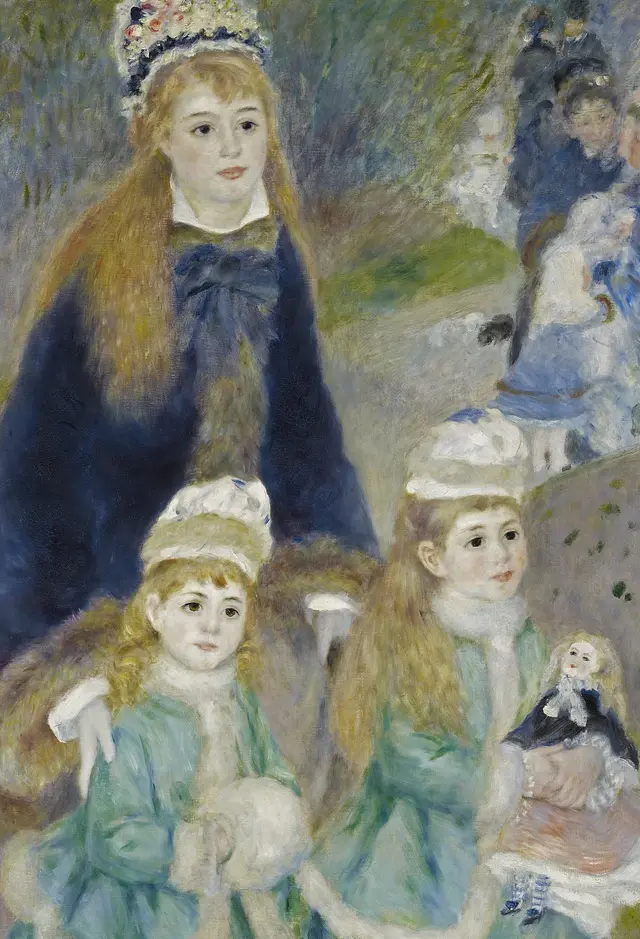La Promenade by Pierre-Auguste Renoir: Three gazes refuse one shared focal point