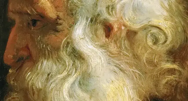 Study for the Head of an Old Man by Peter Paul Rubens: The eyes concentrate attention inward