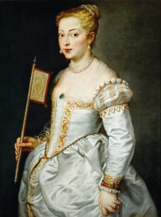 Young Woman with Fan by Peter Paul Rubens