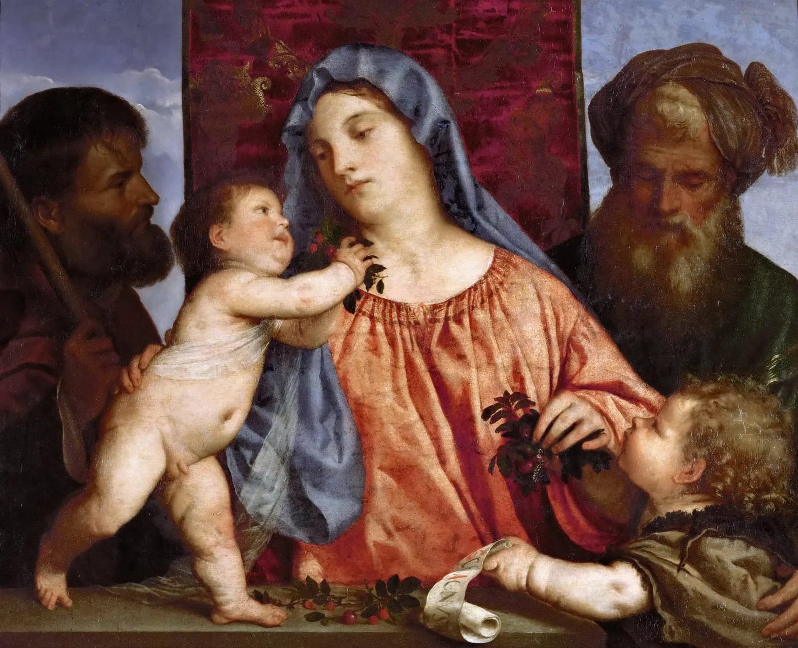 Madonna of the Cherries by Titian