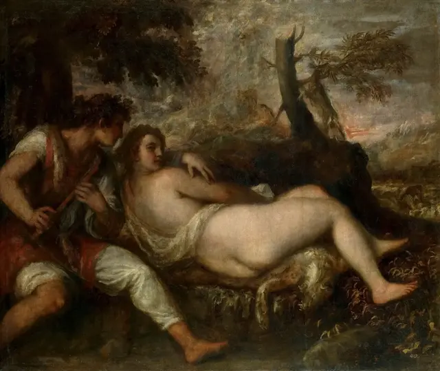 Nymph and Shepherd by Titian: Proximity does not resolve relationship