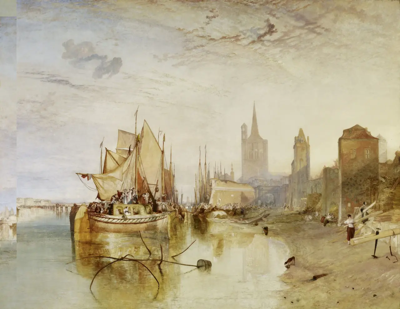 Cologne, the Arrival of a Packet-Boat: Evening by J. M. W. Turner