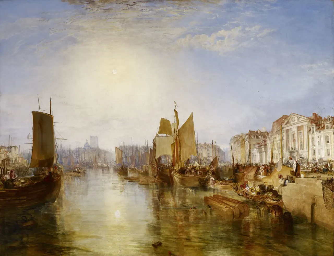 Harbor of Dieppe: Changement de Domicile by J. M. W. Turner