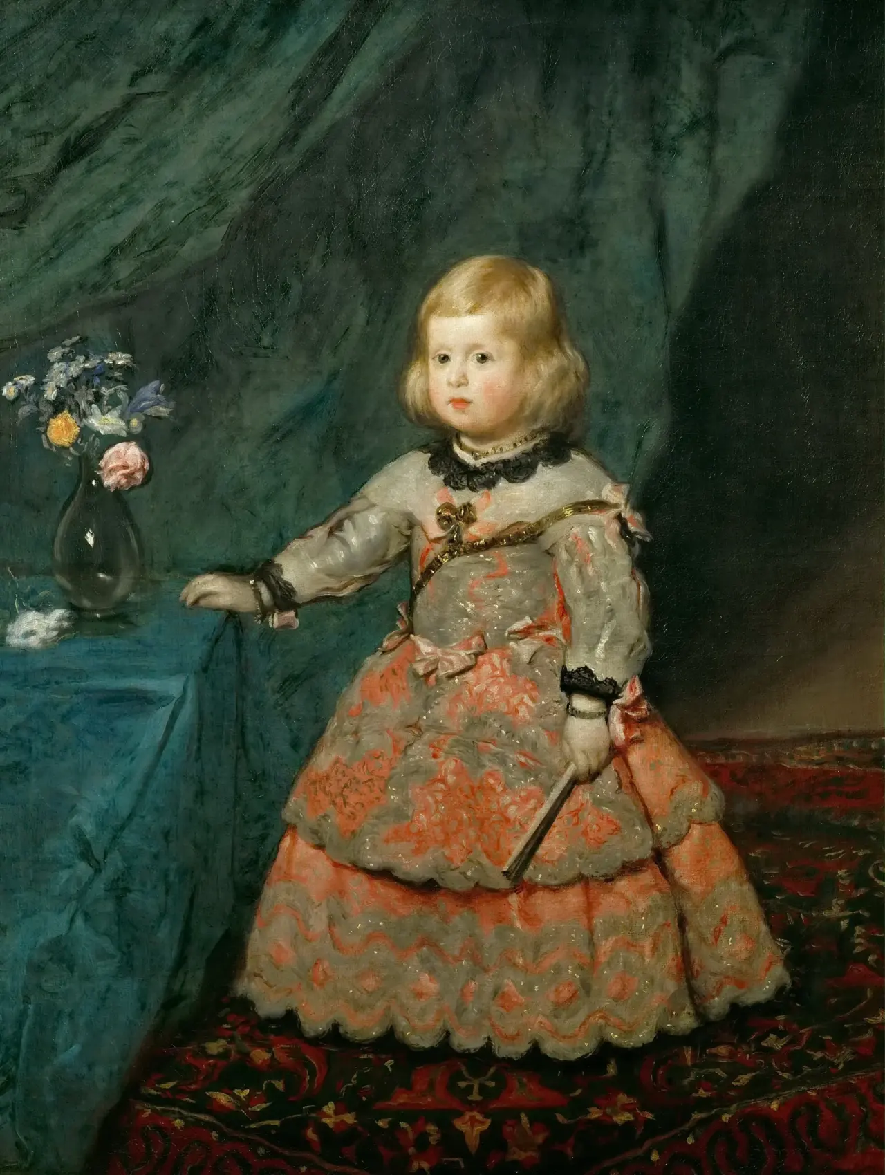 Infanta Margarita Teresa in a Pink Dress by Diego Velazquez