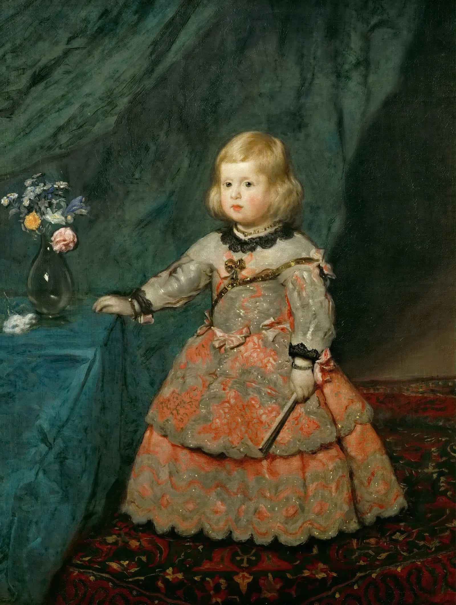 Infanta Margarita Teresa in a Pink Dress by Diego Velazquez