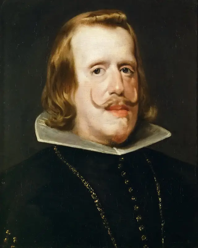 King Philip IV of Spain by Diego Velázquez: The rectangle contains an earlier oval crop